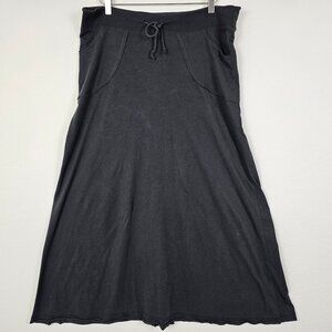Coin 1804 Womens Dark Gray Skirt A Line Skater Loose Drawstring Pockets Jersey